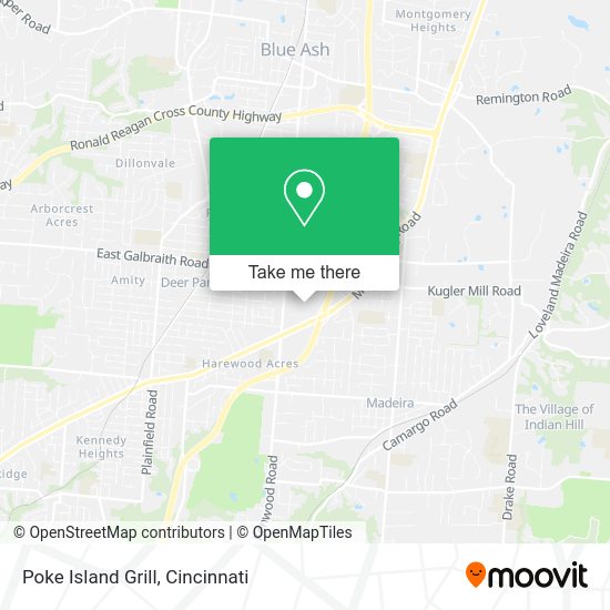 Poke Island Grill map