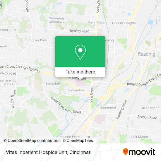 Vitas Inpatient Hospice Unit map
