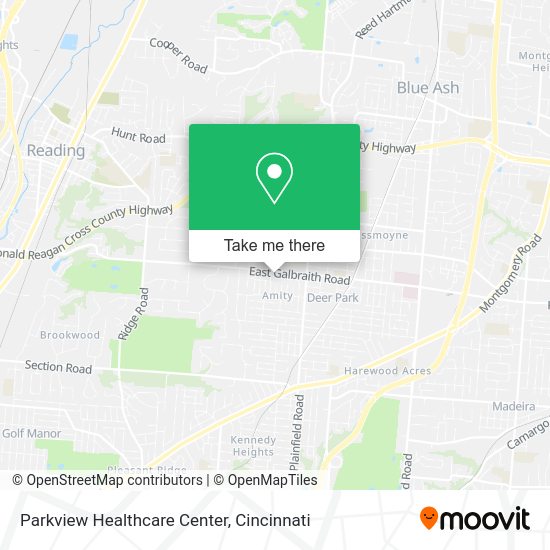 Parkview Healthcare Center map