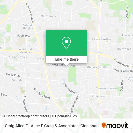 Craig Alice F - Alice F Craig & Associates map