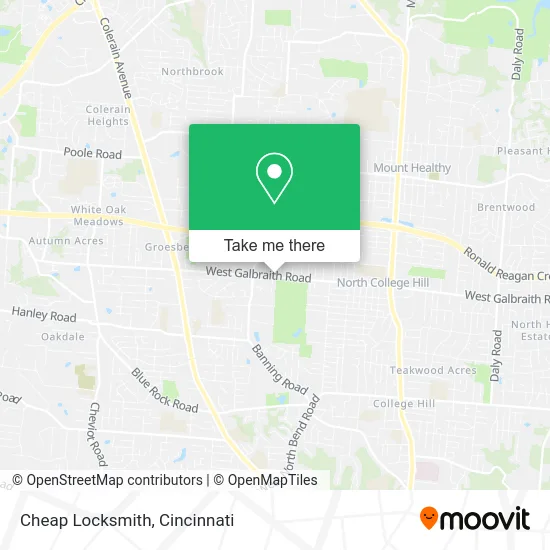 Cheap Locksmith map