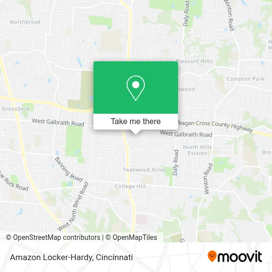 Amazon Locker-Hardy map