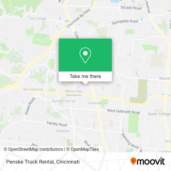 Penske Truck Rental map