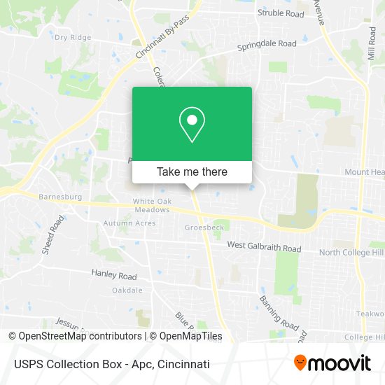 USPS Collection Box - Apc map