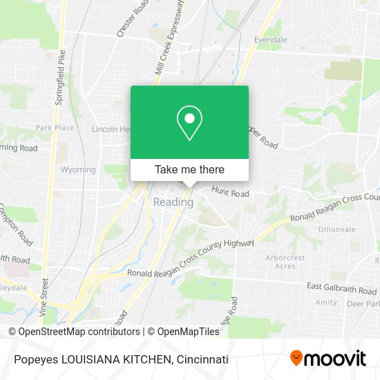 Popeyes LOUISIANA KITCHEN map