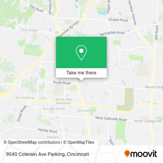 9040 Colerain Ave Parking map