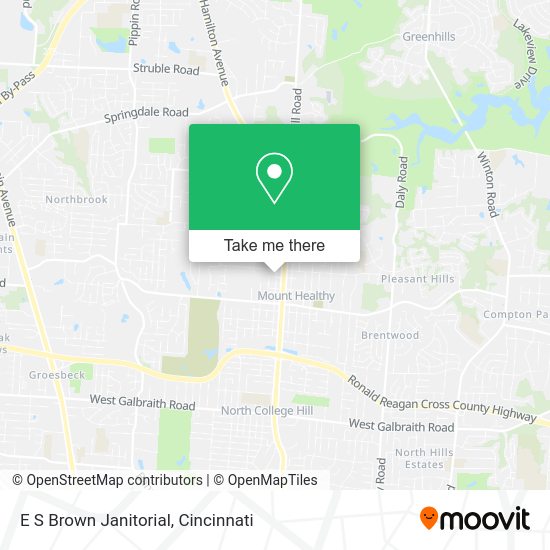 E S Brown Janitorial map