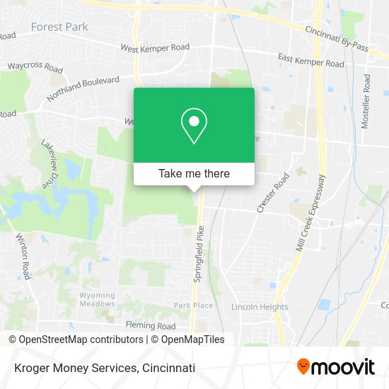 Mapa de Kroger Money Services