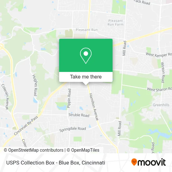 USPS Collection Box - Blue Box map