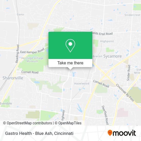 Gastro Health - Blue Ash map