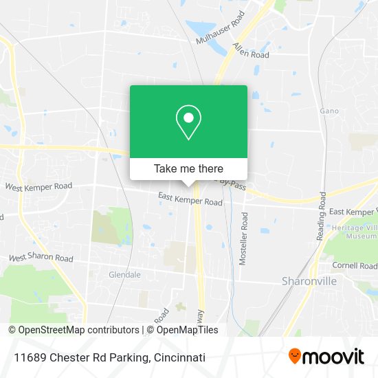 Mapa de 11689 Chester Rd Parking