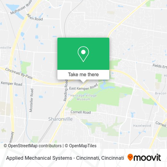 Applied Mechanical Systems - Cincinnati map