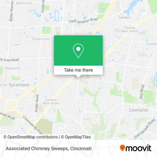 Associated Chimney Sweeps map