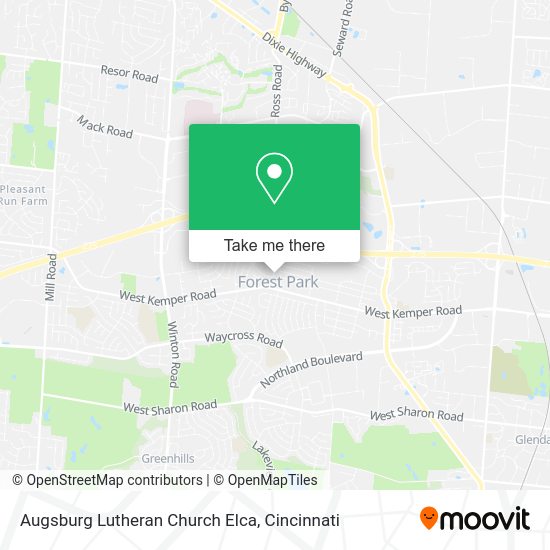Augsburg Lutheran Church Elca map