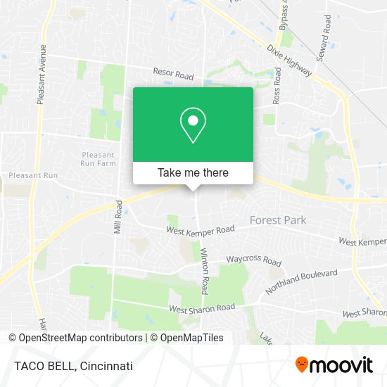 Mapa de TACO BELL