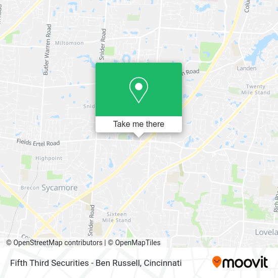 Mapa de Fifth Third Securities - Ben Russell