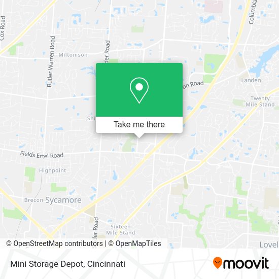 Mapa de Mini Storage Depot