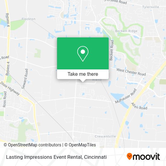 Lasting Impressions Event Rental map