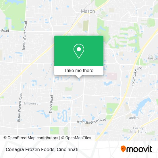Conagra Frozen Foods map