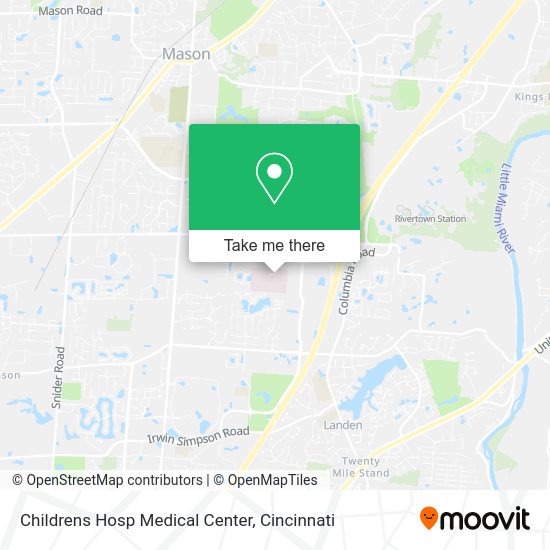 Childrens Hosp Medical Center map