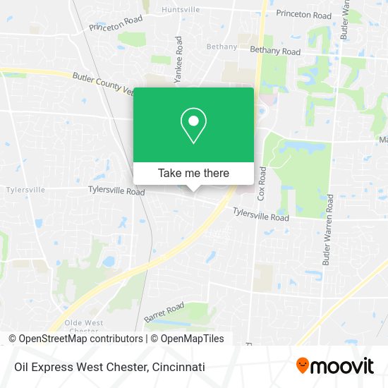 Mapa de Oil Express West Chester