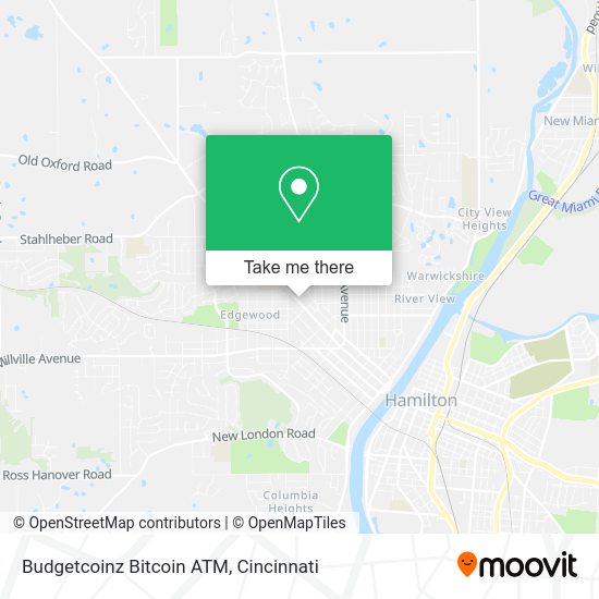 Mapa de Budgetcoinz Bitcoin ATM