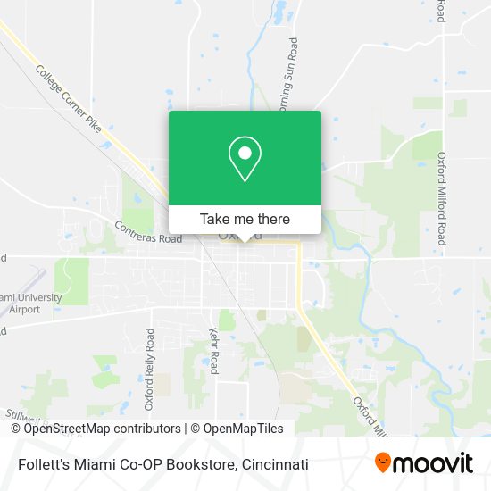 Mapa de Follett's Miami Co-OP Bookstore