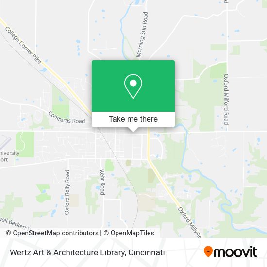 Wertz Art & Architecture Library map