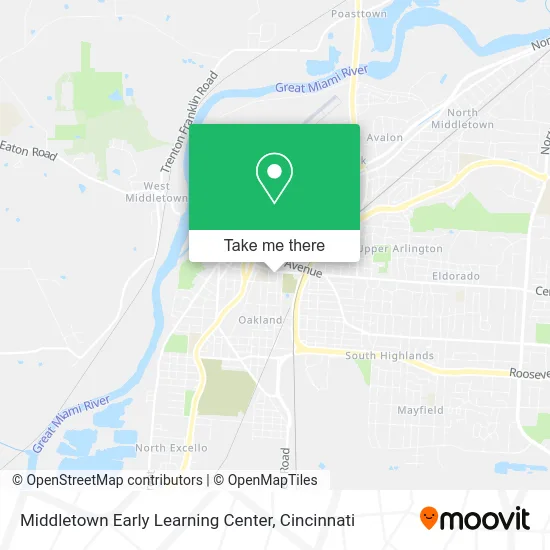 Middletown Early Learning Center map