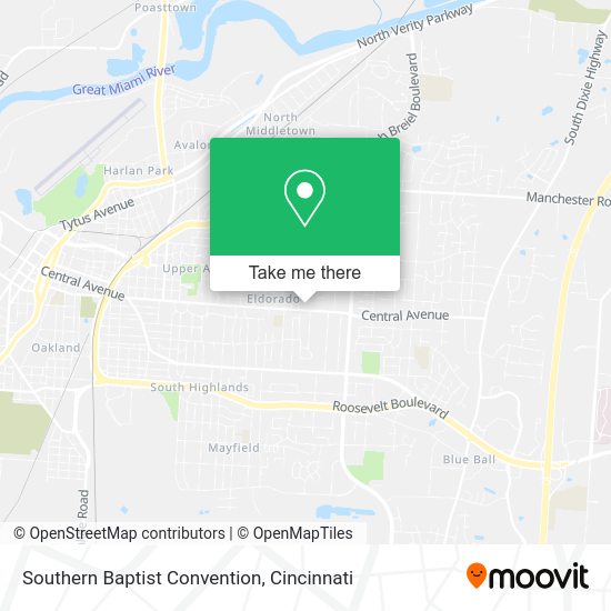 Southern Baptist Convention map