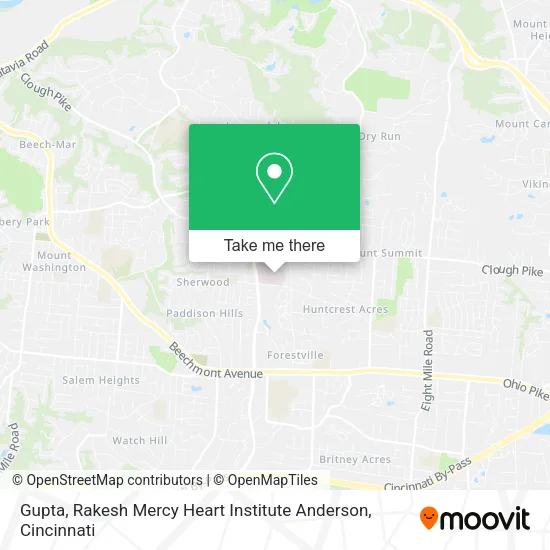 Gupta, Rakesh Mercy Heart Institute Anderson map