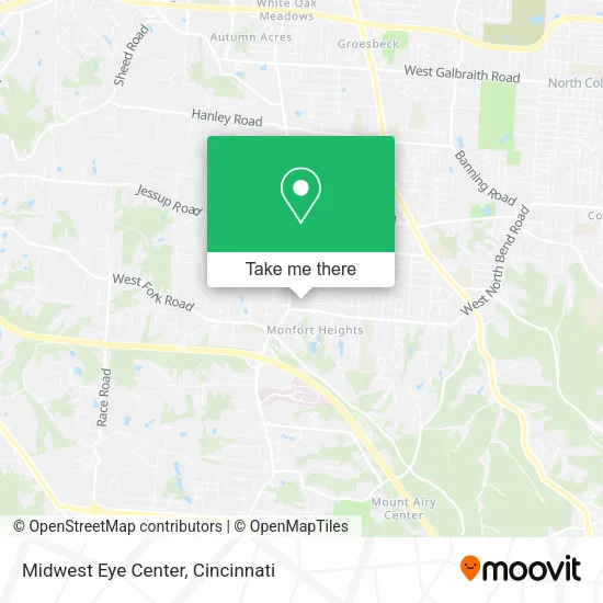 Midwest Eye Center map