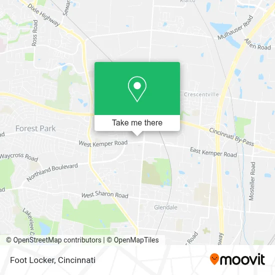 Foot Locker map