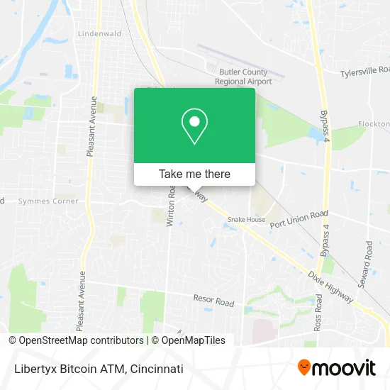 Mapa de Libertyx Bitcoin ATM