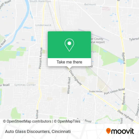 Auto Glass Discounters map