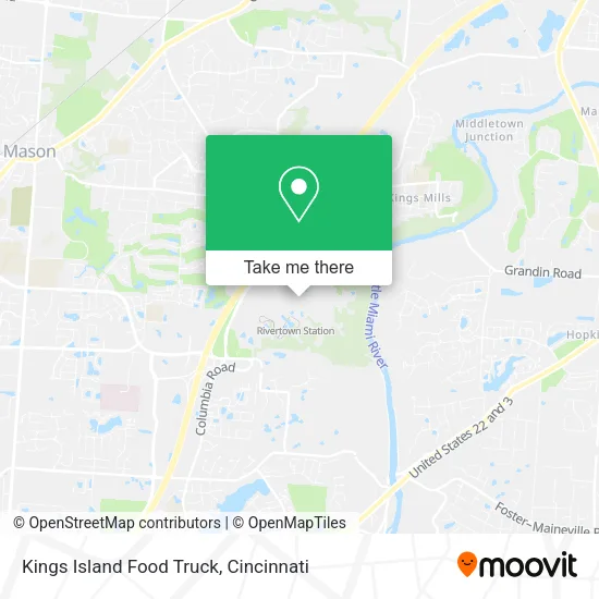 Kings Island Food Truck map