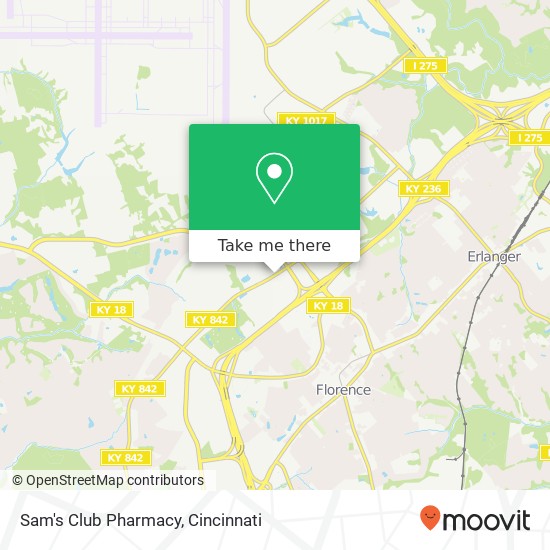 Sam's Club Pharmacy map