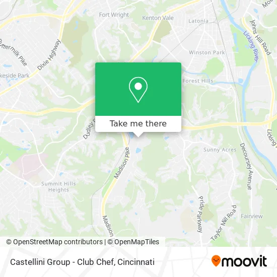 Castellini Group - Club Chef map