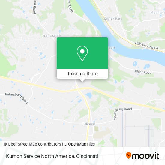 Mapa de Kumon Service North America