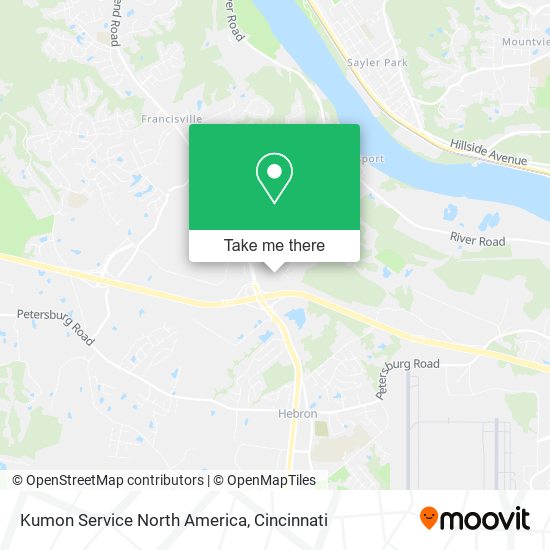 Kumon Service North America map