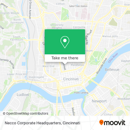 Necco Corporate Headquarters map