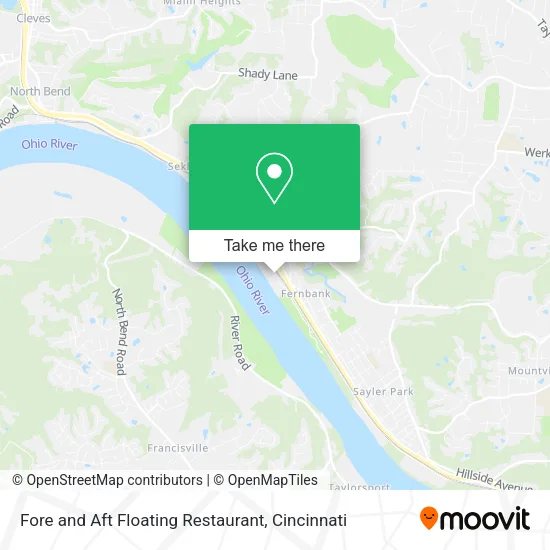Mapa de Fore and Aft Floating Restaurant