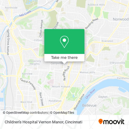 Mapa de Children's Hospital Vernon Manor