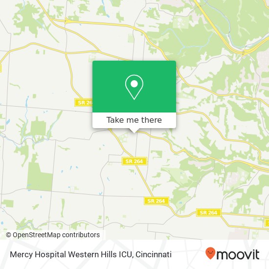 Mercy Hospital Western Hills ICU map