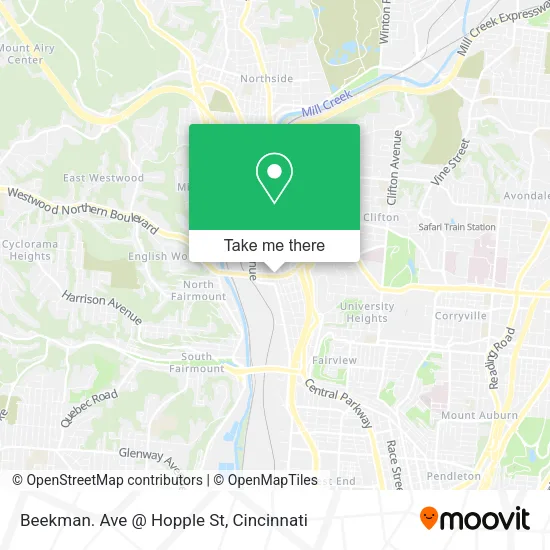 Mapa de Beekman. Ave @ Hopple St