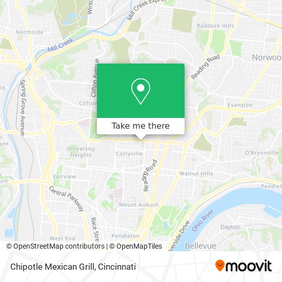 Mapa de Chipotle Mexican Grill