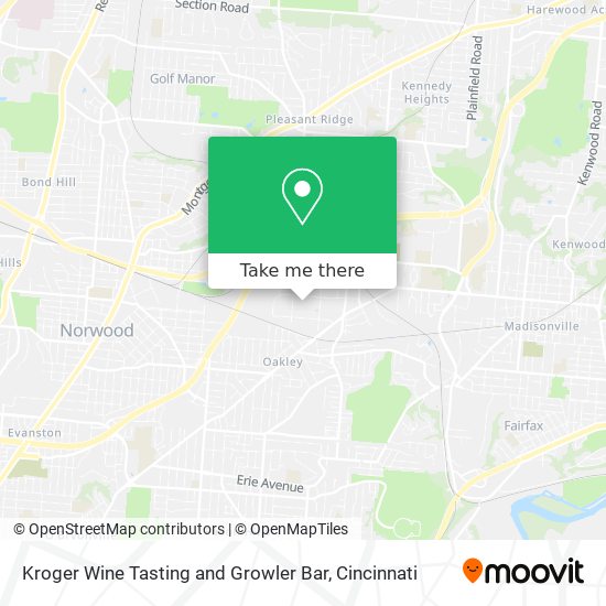 Kroger Wine Tasting and Growler Bar map