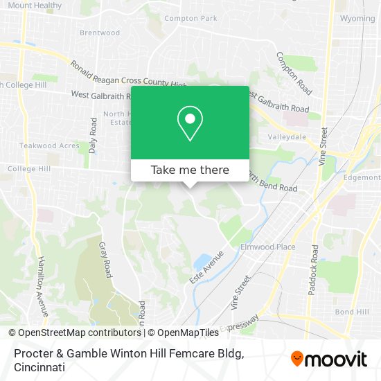 Mapa de Procter & Gamble Winton Hill Femcare Bldg