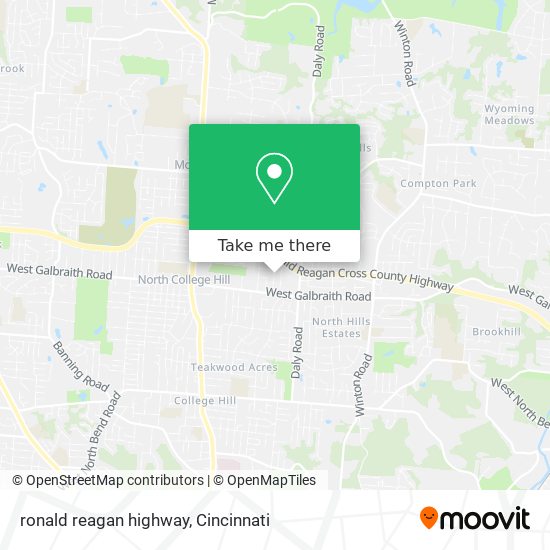 ronald reagan highway map