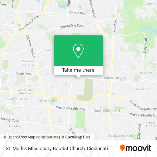 St. Mark's Missionary Baptist Church map